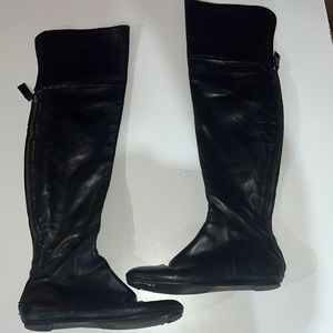 Vera Wang boots Lavender Label black OTK size 7